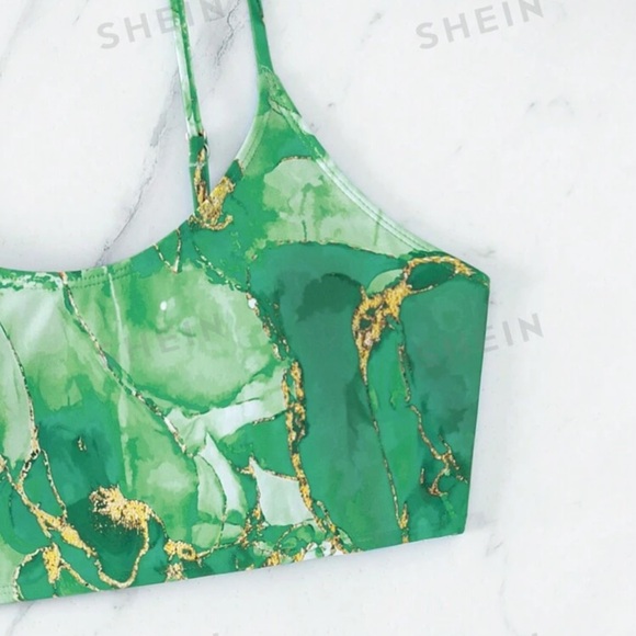 Summer Beach Women's Marble Printed Bikini Set - Picture 3 of 4